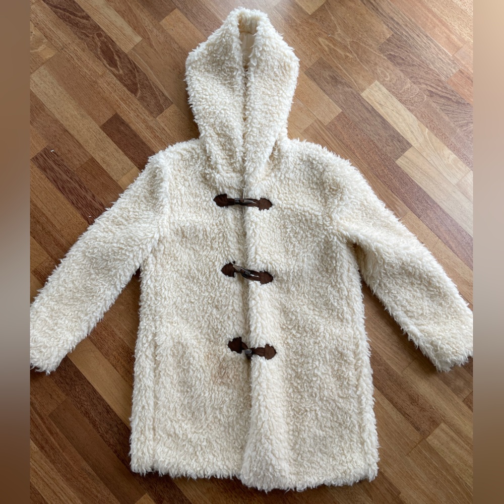 BB Dakota oversized hooded Sherpa coat (L)